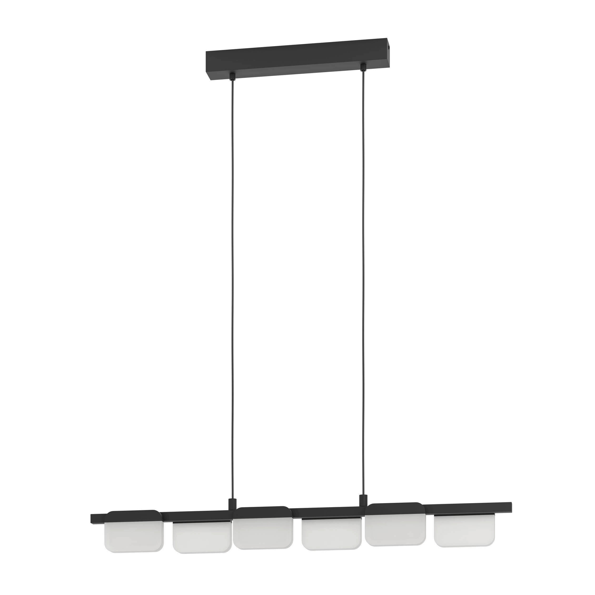HÄNGELEUCHTE 93/6/110 cm  - Schwarz, Design, Kunststoff/Metall (93/6/110cm) - Eglo