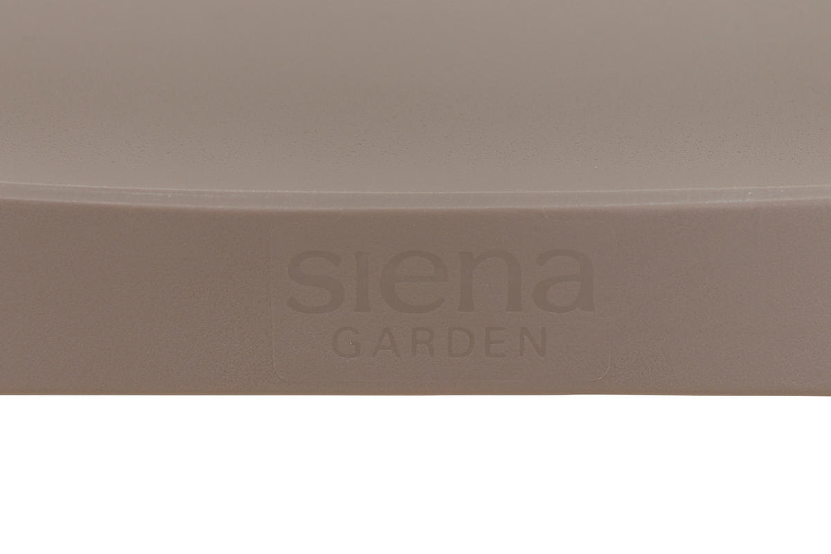 GARTENGARNITUR 5-teilig Stahl  - Taupe/Anthrazit, Basics, Kunststoff/Metall (80/80/80cm) - Siena Garden