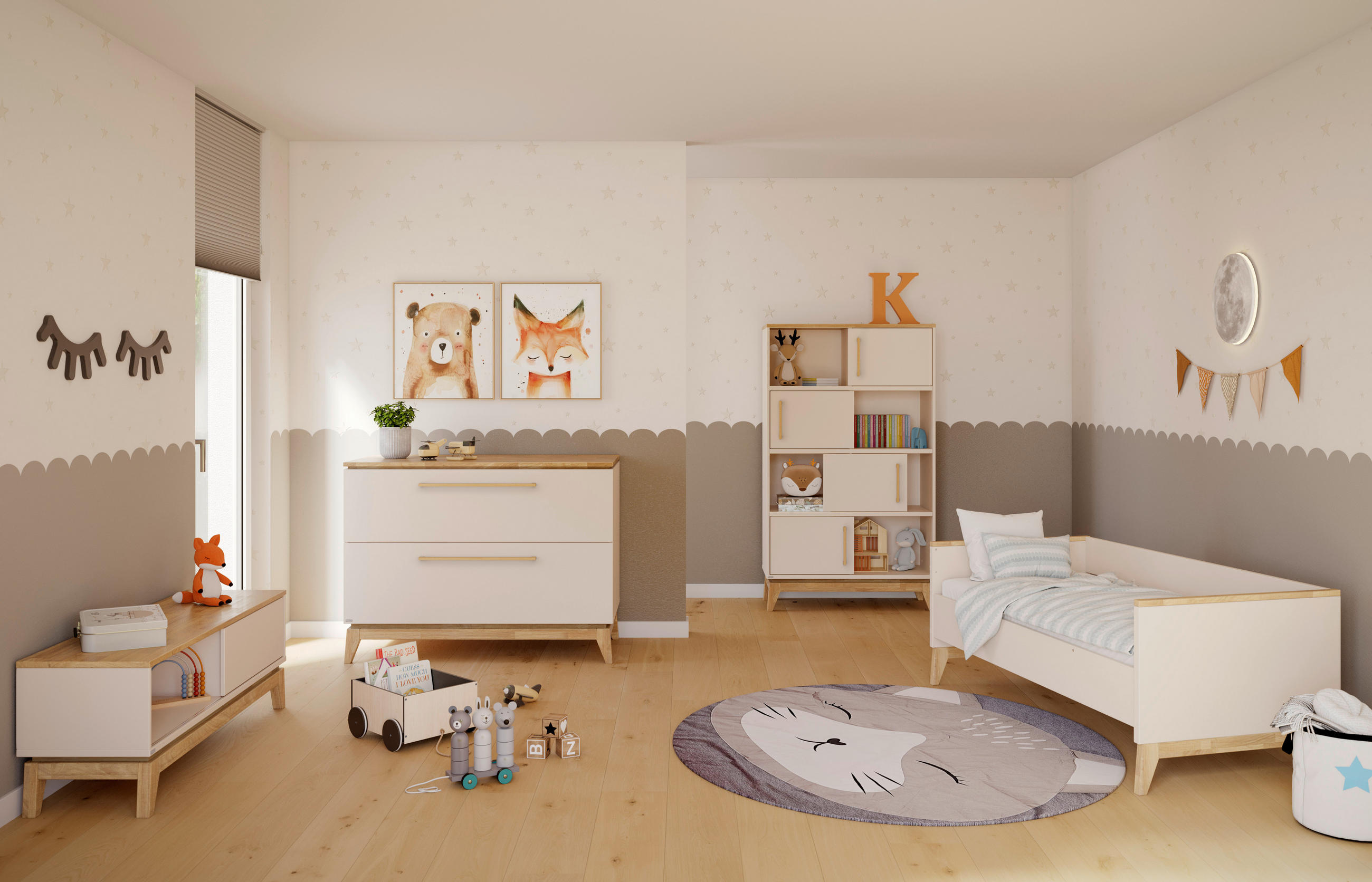 UMBAUSEITEN Stiene  - Beige, Basics, Holzwerkstoff (139/18,40/2,20cm) - Paidi