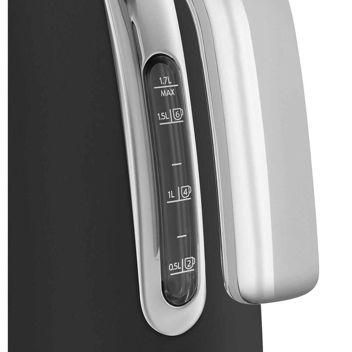 WASSERKOCHER 1.7 l  - Schwarz, Basics, Metall (26,6/24,8/17,1cm) - SMEG