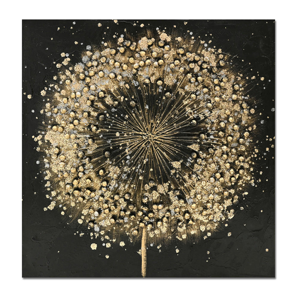 OBRAZ NA PLÁTNĚ, květiny, 60/60 cm  - Design, dřevo (60/60cm)