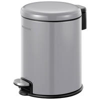 ABFALLSAMMLER Milano 3 L  - Schwarz/Grau, Basics, Kunststoff/Metall (17,8/25,4/22,9cm) - Fackelmann