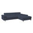 WOHNLANDSCHAFT in Leder Blau - Chromfarben/Blau, Design, Leder/Metall (276/198cm) - Venda WOHNLANDSCHAFT in Leder Blau - Chromfarben/Blau, Design, Leder/Metall (276/198cm) - Venda
