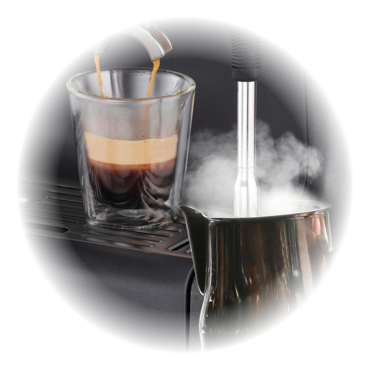 ESPRESSOMASCHINE BARISTA PLUS  - Rot, Konventionell, Metall (28/41/33cm) - Trisa Electronics