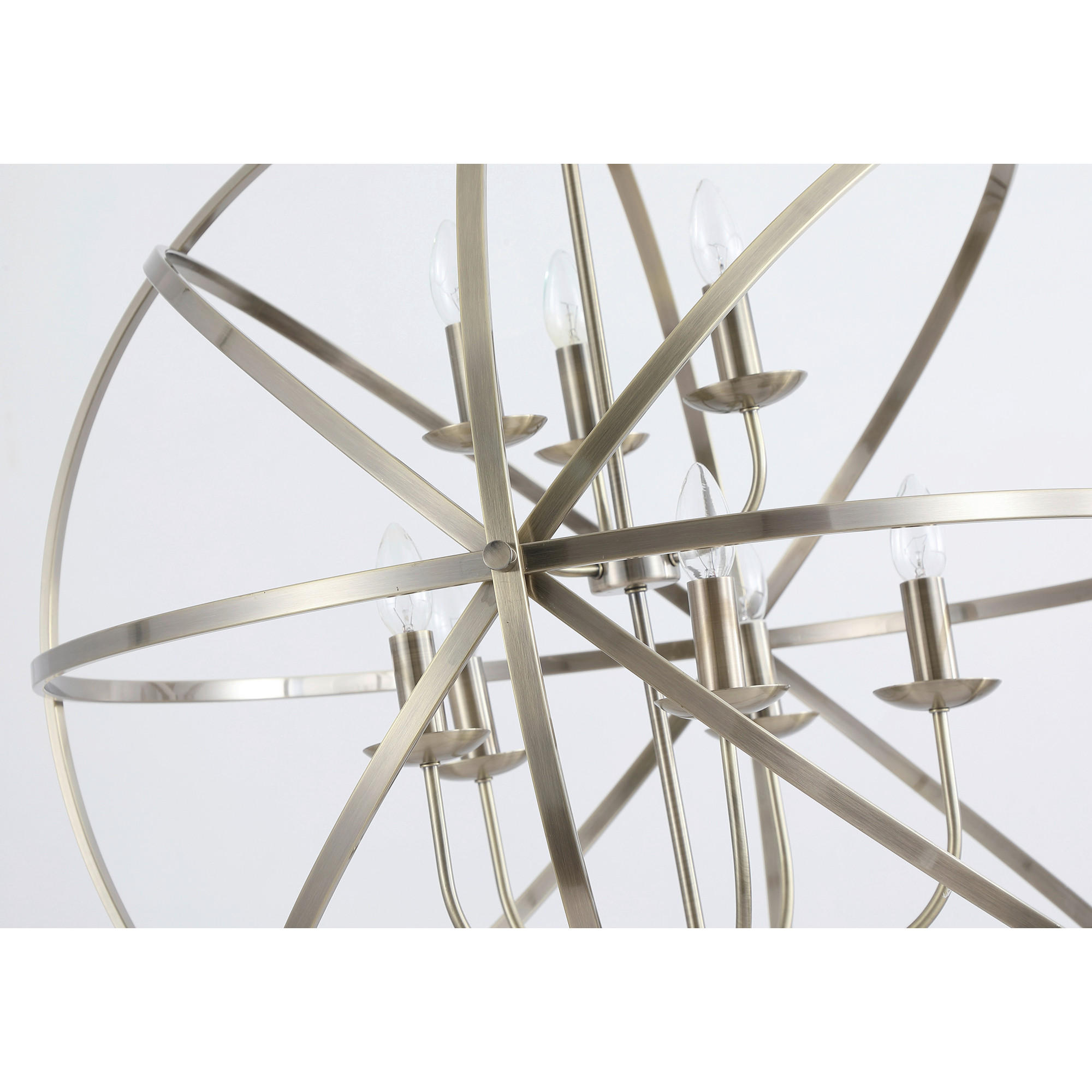 HÄNGELEUCHTE Orbit 86/210 cm   - Messingfarben, Design, Metall (86/210cm) - Searchlight