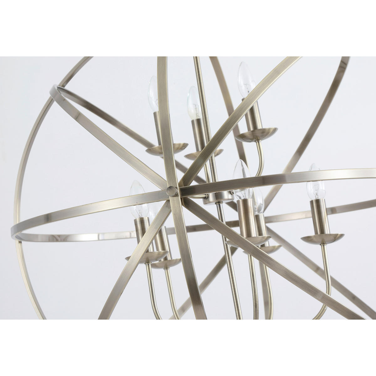 HÄNGELEUCHTE Orbit 86/210 cm   - Messingfarben, Design, Metall (86/210cm) - Searchlight