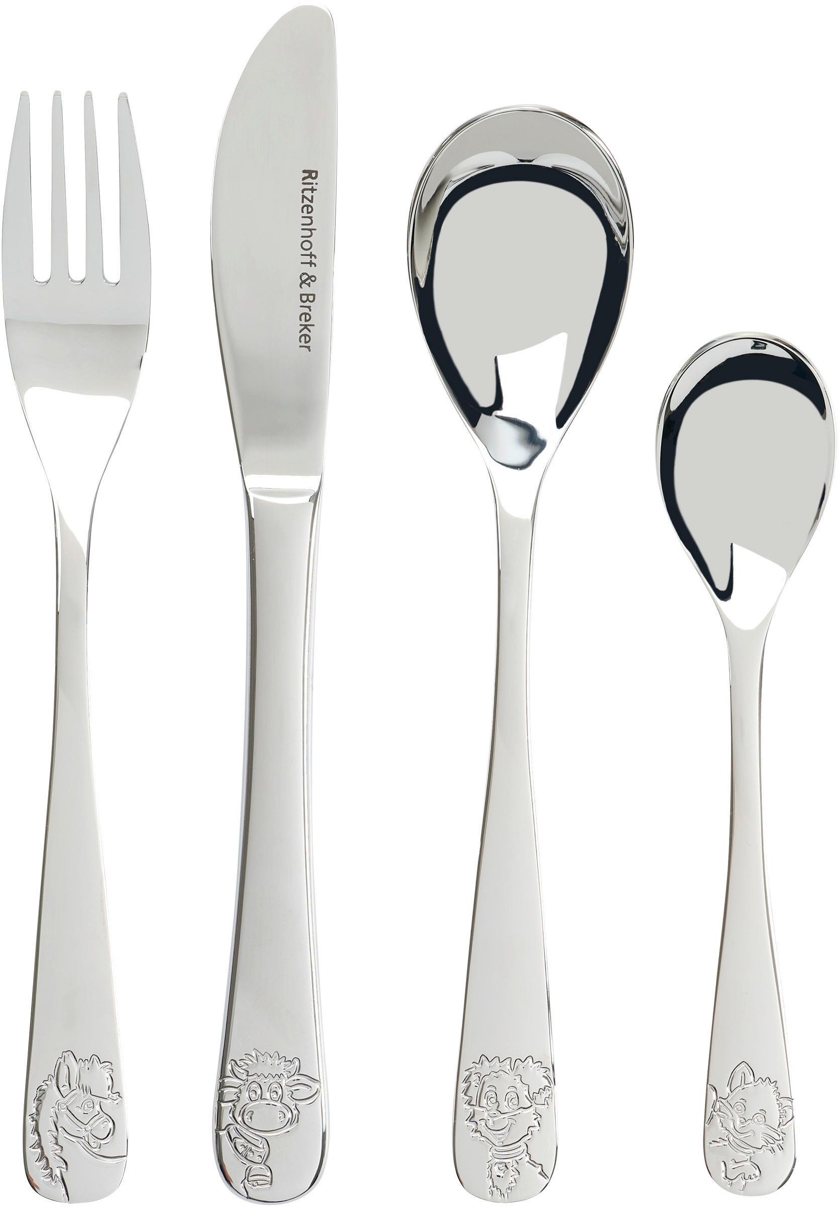 KINDERBESTECK - Silberfarben, KONVENTIONELL, Metall (15/23/3cm) - Ritzenhoff Breker