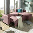 WOHNLANDSCHAFT in Textil Rosa - Silberfarben/Schwarz, Design, Kunststoff/Textil (215/145cm) - Carryhome WOHNLANDSCHAFT in Textil Rosa - Silberfarben/Schwarz, Design, Kunststoff/Textil (215/145cm) - Carryhome