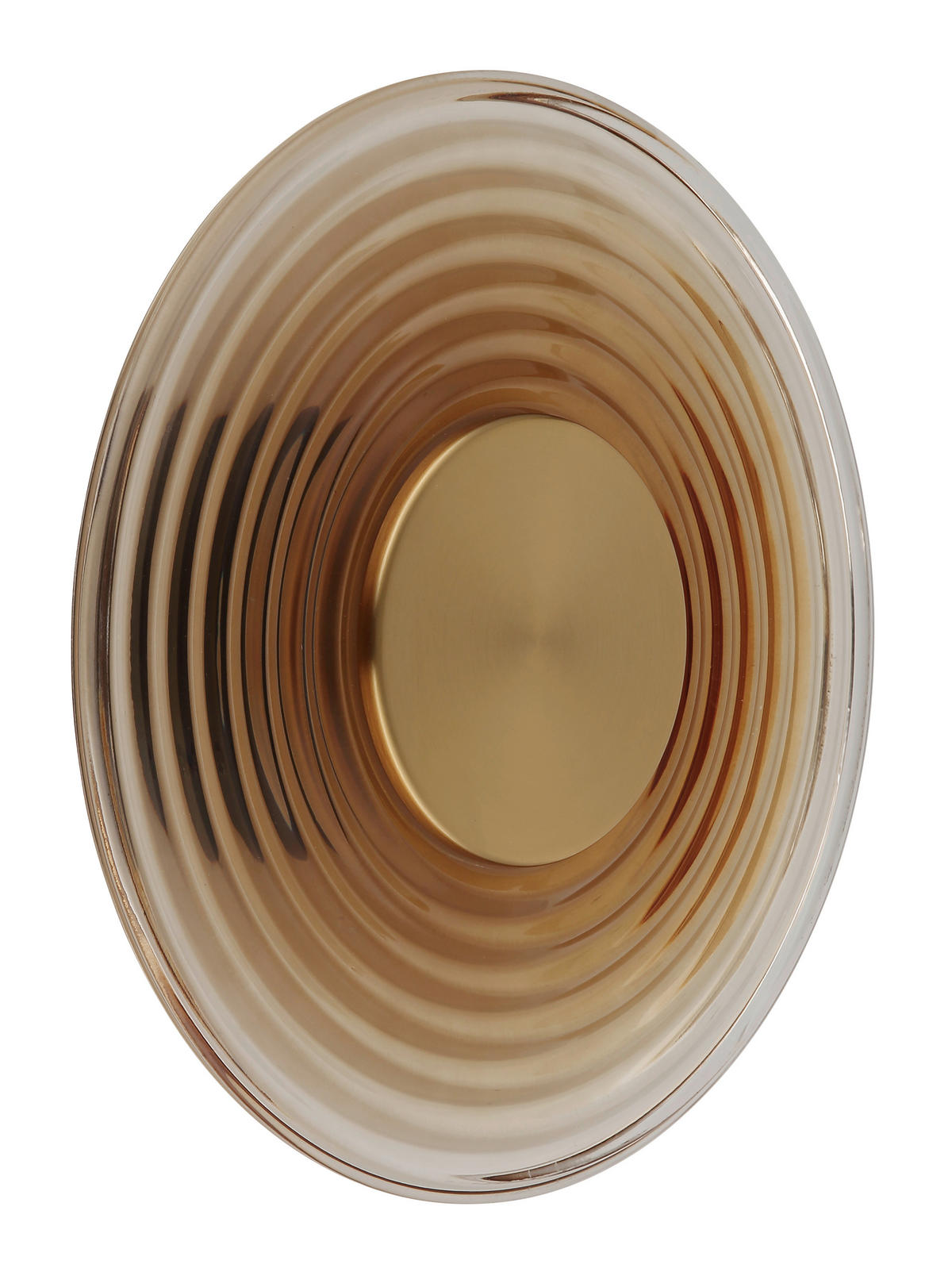 LED-WANDLEUCHTE 30/10 cm   - Messingfarben, Design, Glas/Metall (30/10cm) - Globo