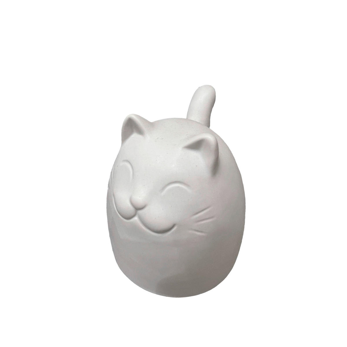 DEKOKATZE - Weiß, Trend, Keramik (10,3/12,2/13,2cm) - Ambia Home