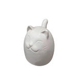 DEKOKATZE - Weiß, Trend, Keramik (10,3/12,2/13,2cm) - Ambia Home