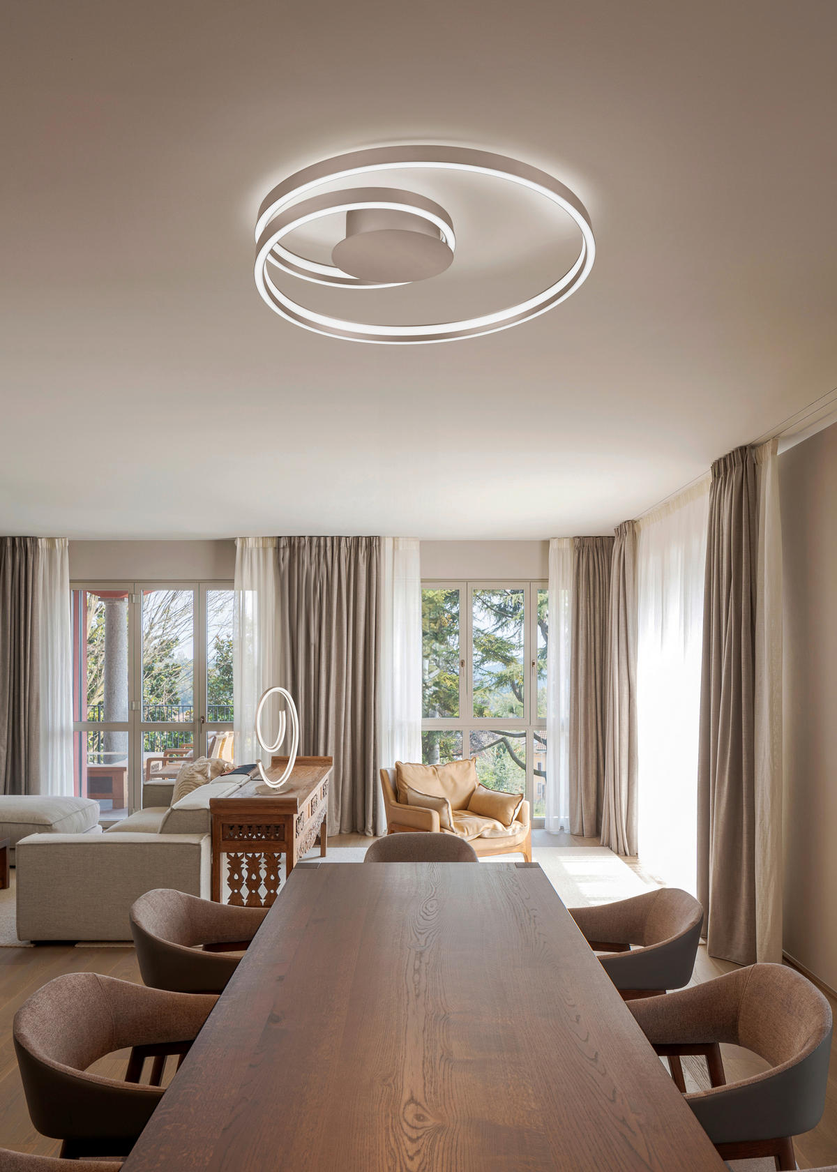 LED-DECKENLEUCHTE 72/15 cm    - Weiß/Nickelfarben, Design, Kunststoff/Metall (72/15cm) - Cinque