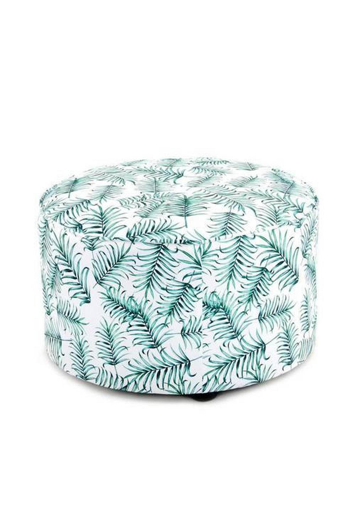 SADA TABURETIEK,  - biela/zelená, Basics, textil/plast (45+58cm)
