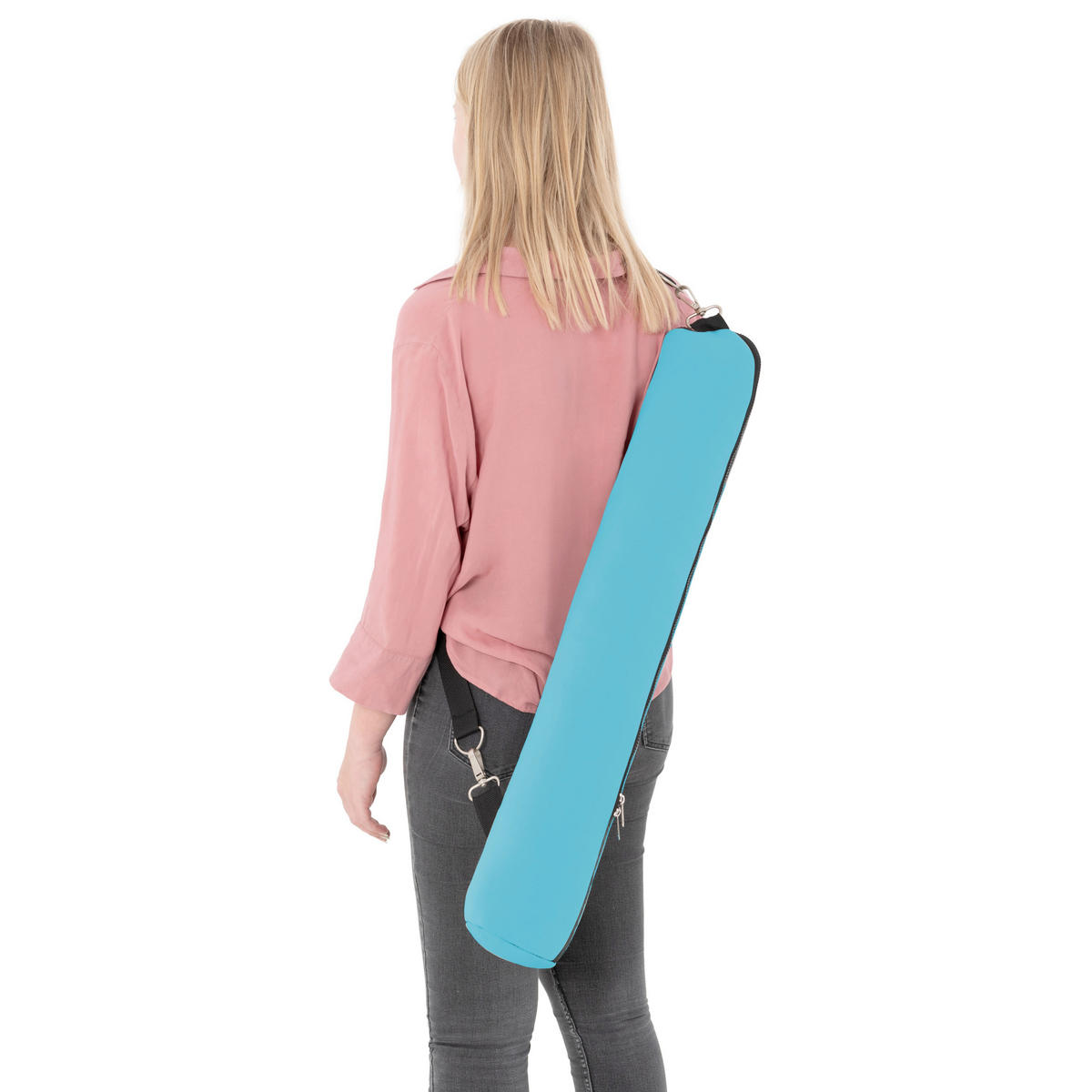 SONNENSCHIRM 156 cm Hellblau  - Anthrazit/Hellblau, MODERN, Textil/Metall (156cm) - Doppler