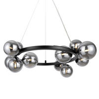 PENDELLEUCHTE  25/137/67 cm   - Schwarz, Trend, Glas/Metall (25/137/67cm) - MAYTONI