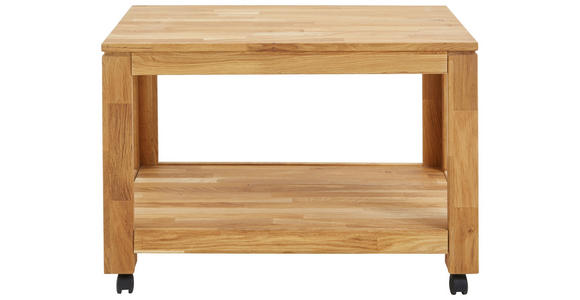 BEISTELLTISCH 45,5/80/55,5 cm Eiche massiv rechteckig  - Natur, Holz/Kunststoff (45,5/80/55,5cm) - Linea Natura