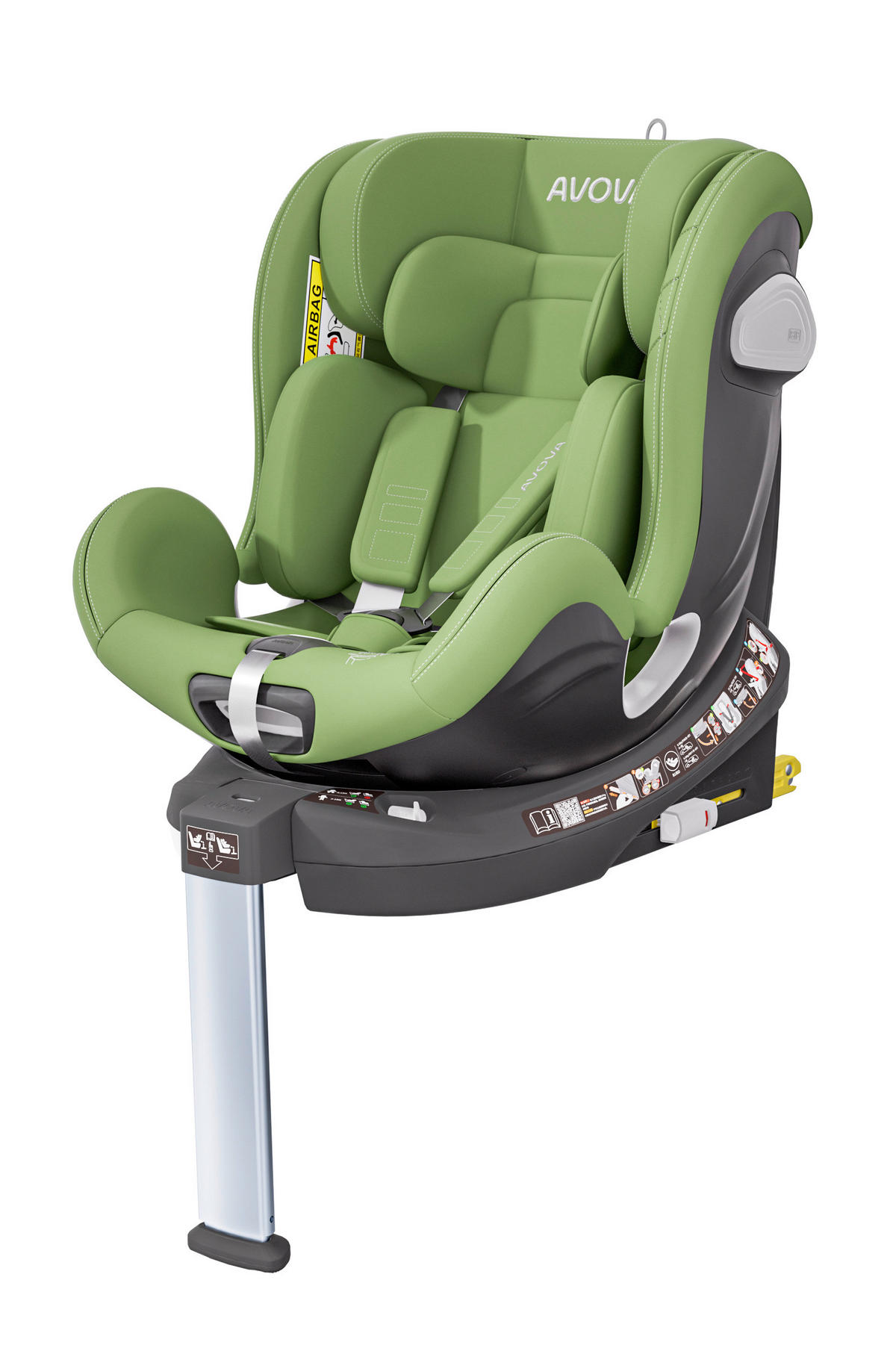 REBOARDER-KINDERSITZ Swan Fix  - Grün, Basics, Kunststoff/Textil (44/77/58.5cm) - AVOVA