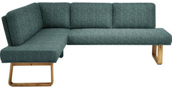 ECKBANK 174/265 cm in Grün, Eichefarben - Eichefarben/Grün, Design, Holz/Textil (174/265cm) - Dieter Knoll