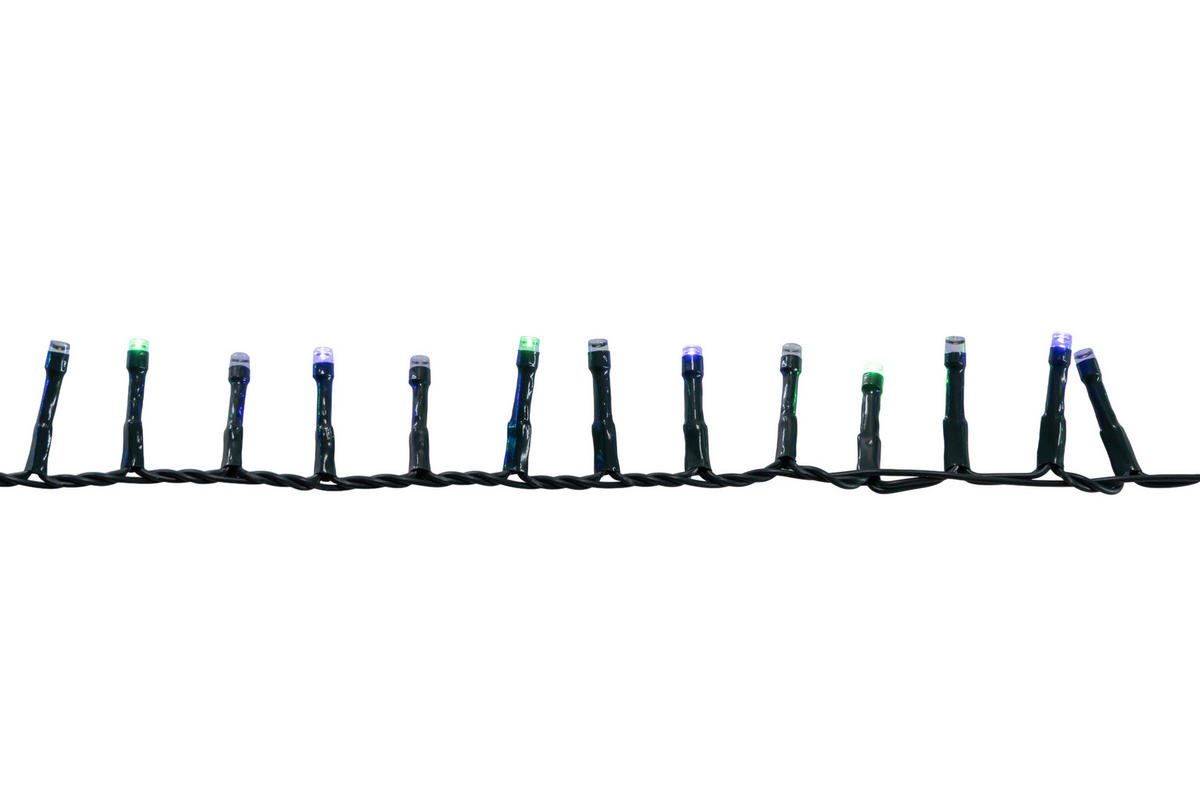 LICHTERKETTE 750 cm  - Grün, KONVENTIONELL, Kunststoff (750cm) - X-Mas