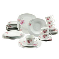 KOMBINOVANÝ SERVIS, 30-dielne, porcelán - biela, Trend, keramika - Creatable