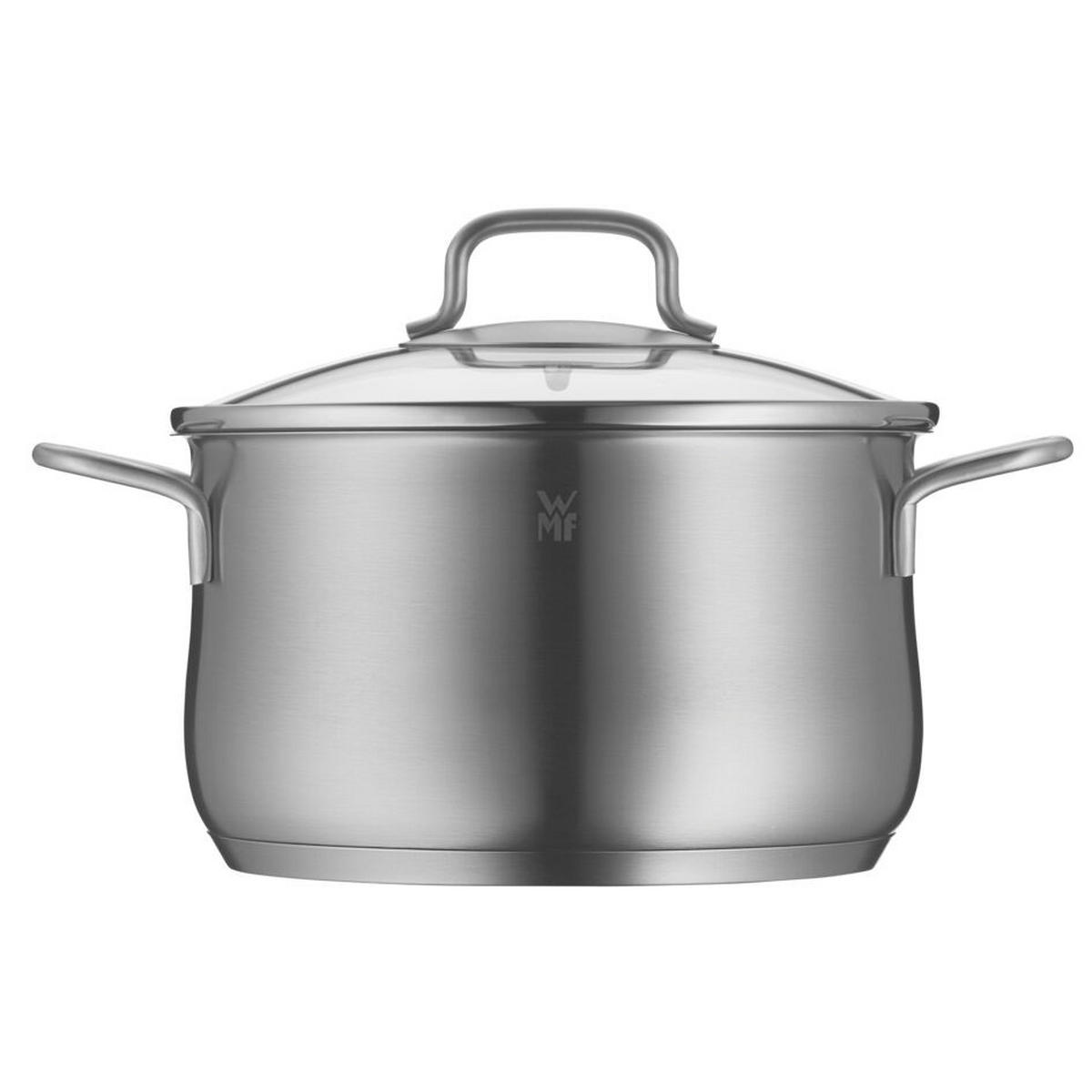 KOCHTOPFSET Brilliant 6-teilig  - Klar/Edelstahlfarben, Design, Glas/Metall - WMF