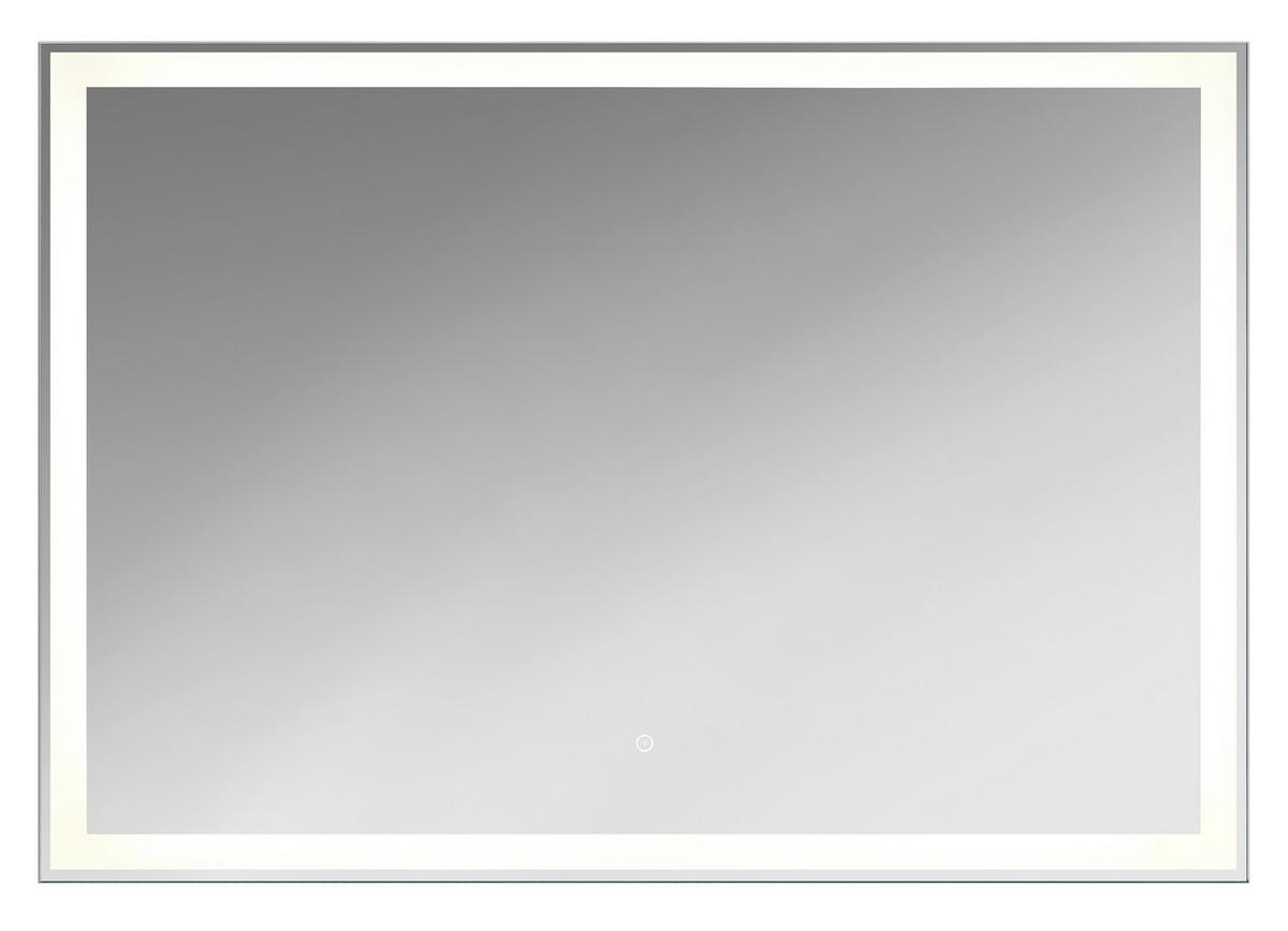 BADEZIMMERSPIEGEL 100/70/3,2 cm  - Silberfarben, Basics, Glas (100/70/3,2cm) - Xora