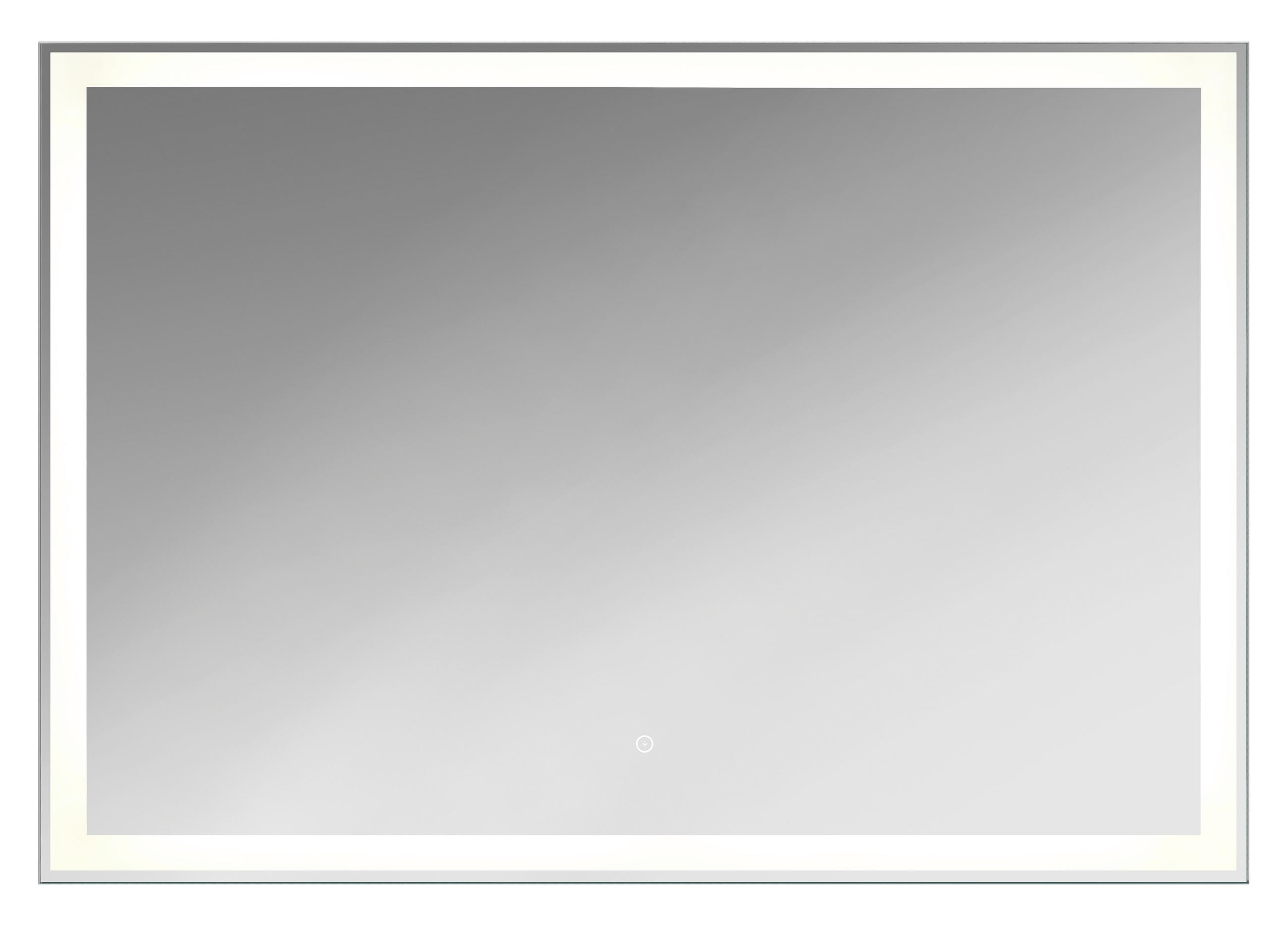 Xora Badezimmerspiegel Xania Silber 100x70x3.2 cm