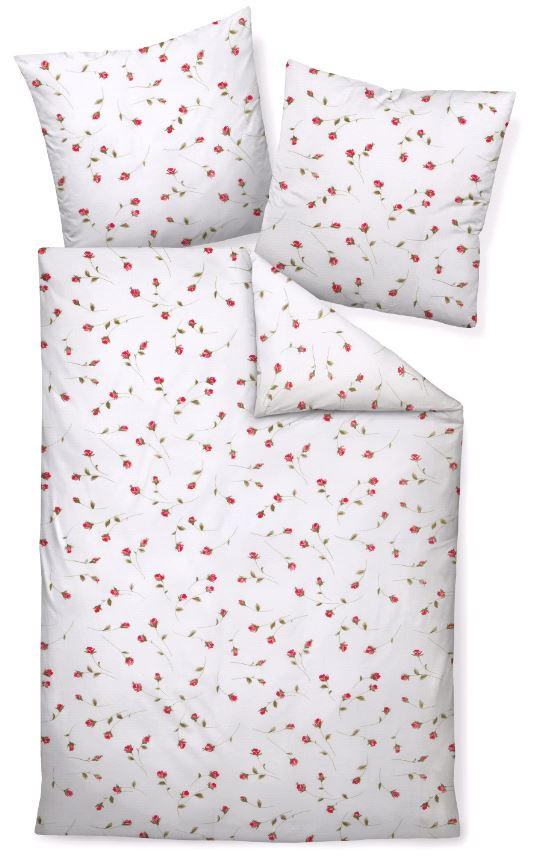 BETTWÄSCHE Tango Seersucker 135/200 cm  - Hellrot, Basics, Textil (135/200cm) - Janine