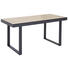 LOUNGETISCH 140/70/68 cm - Anthrazit/Teakfarben, MODERN, Kunststoff/Metall (140/70/68cm) - Amatio LOUNGETISCH 140/70/68 cm - Anthrazit/Teakfarben, MODERN, Kunststoff/Metall (140/70/68cm) - Amatio