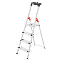 LEITER - Silberfarben, Basics, Kunststoff/Metall (45/146/85cm) - Hailo