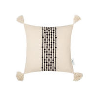 KISSENHÜLLE T-Knot Lines 40/40 cm  - Schwarz/Naturfarben, Trend, Textil (40/40cm) - Tom Tailor