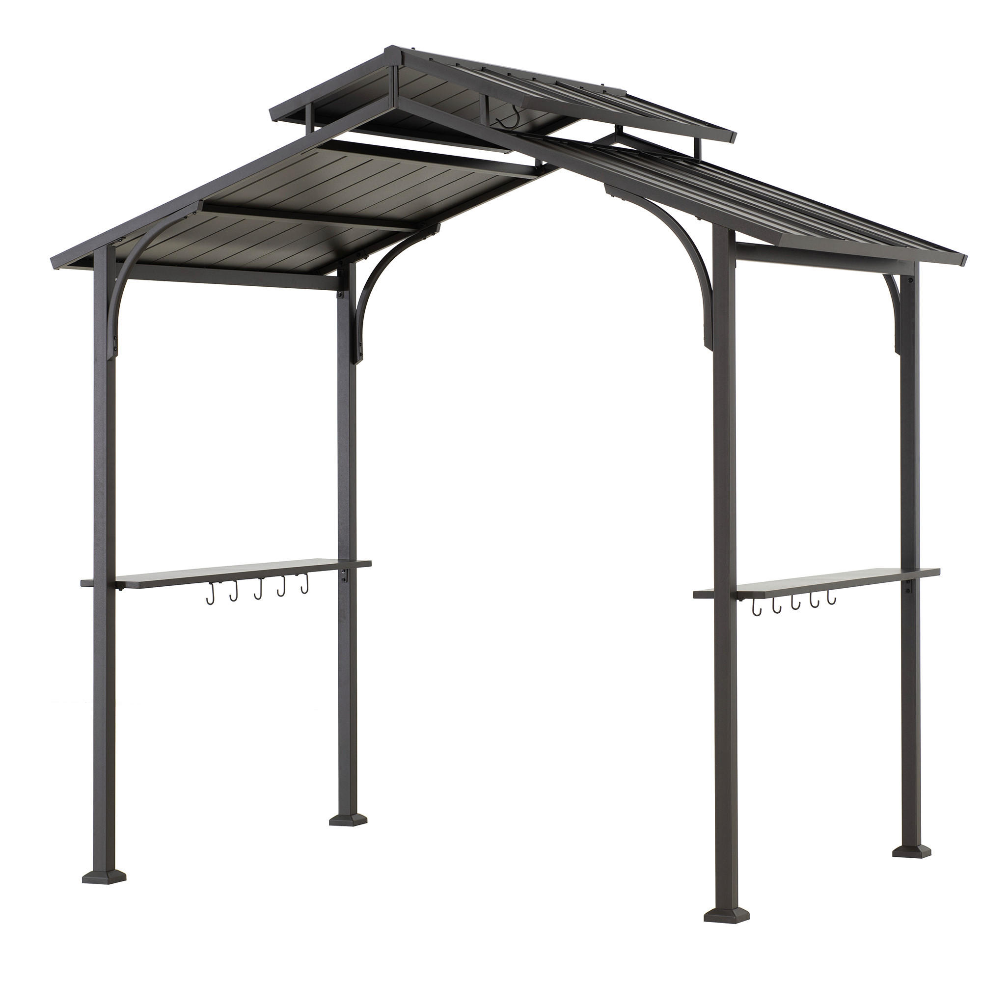PAVILLON 242/248/153 cm Stahl  - Braun, Basics, Metall (242/248/153cm) - Modante