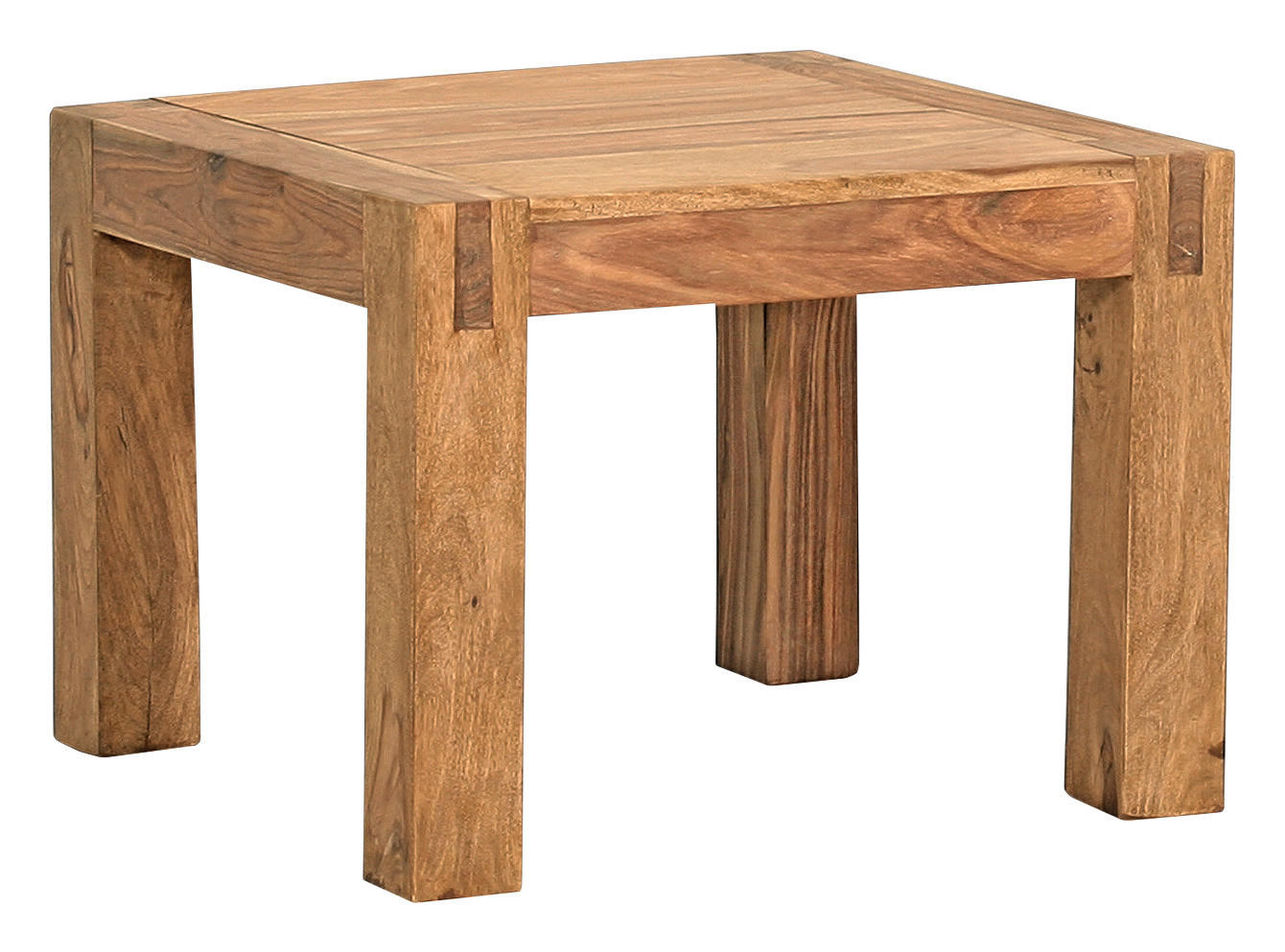 COUCHTISCH Sheesham massiv quadratisch Naturfarben - Naturfarben, LIFESTYLE, Holz (60/60/45cm) - Landscape