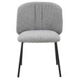 STUHL   Webstoff  Schwarz, Hellgrau  - Hellgrau/Schwarz, MODERN, Textil/Metall (48/79/59cm) - Carryhome