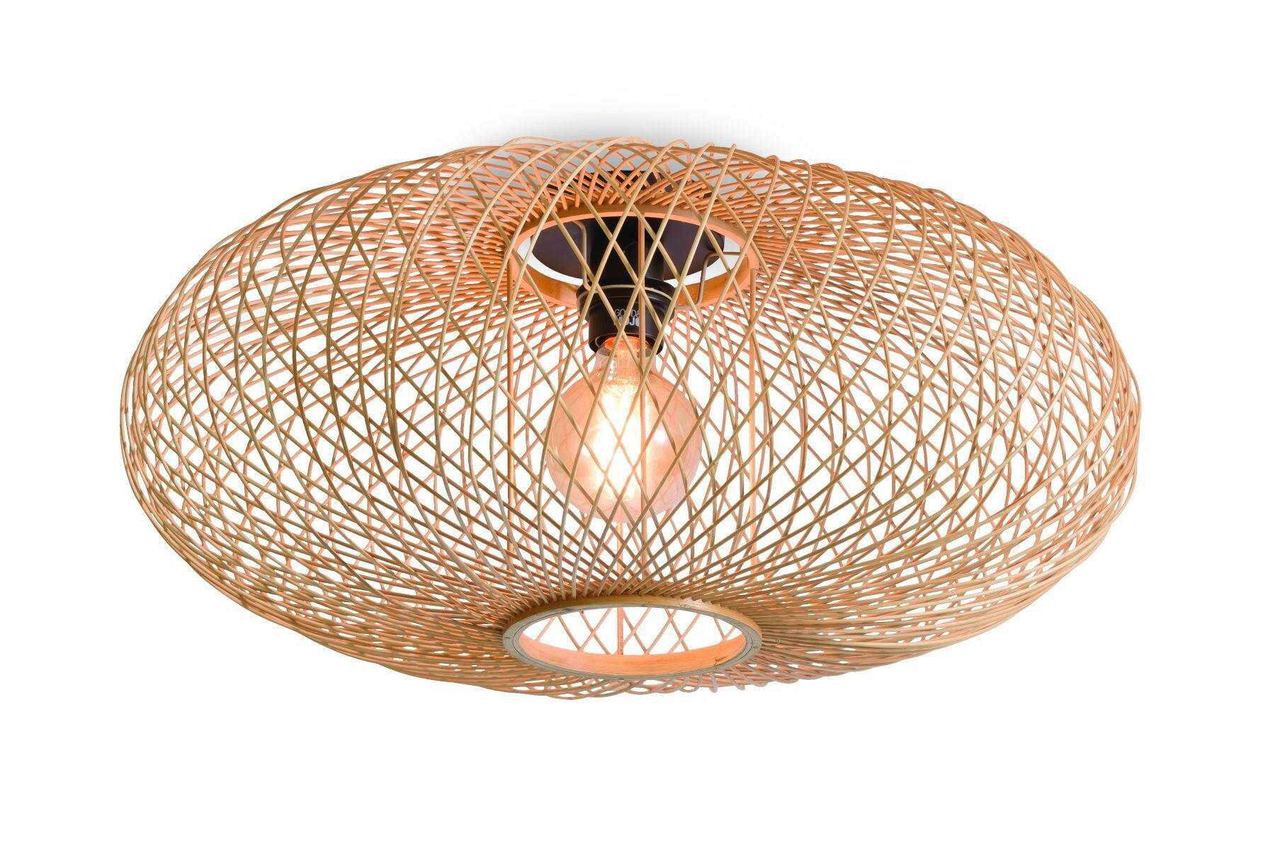 DECKENLEUCHTE  60/25 cm    - Naturfarben, Trend (60/25cm) - Good & Mojo