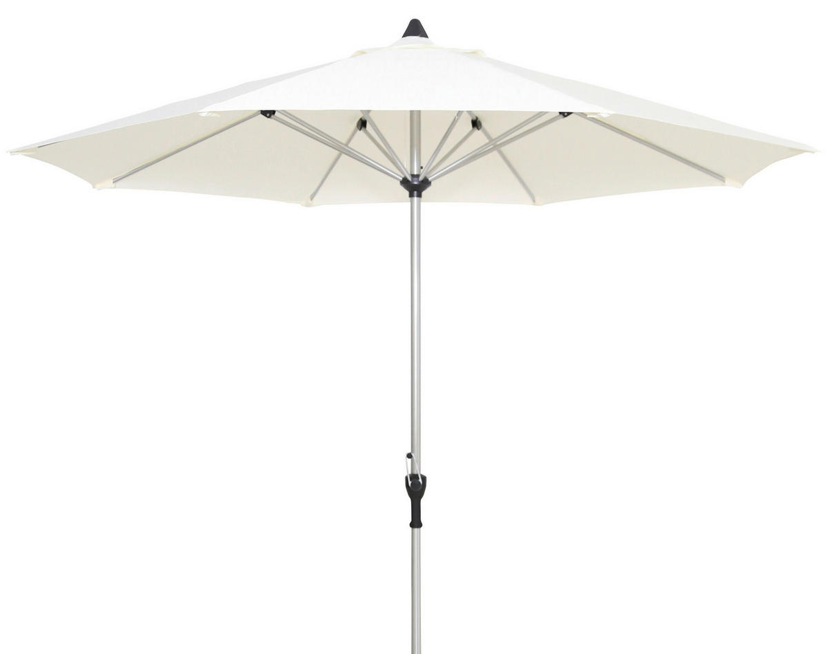 SONNENSCHIRM 300 cm   - Platinfarben/Naturfarben, Basics, Textil/Metall (300cm) - Gardenson