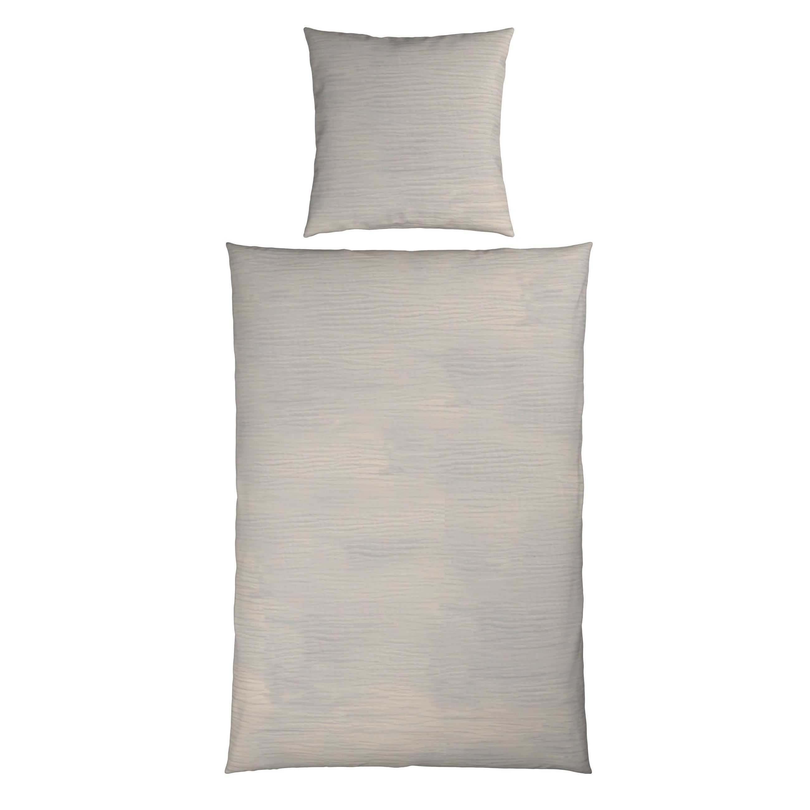 BETTWÄSCHE Musselin 155/220 cm  - Creme, Textil (155/220cm) - Novel