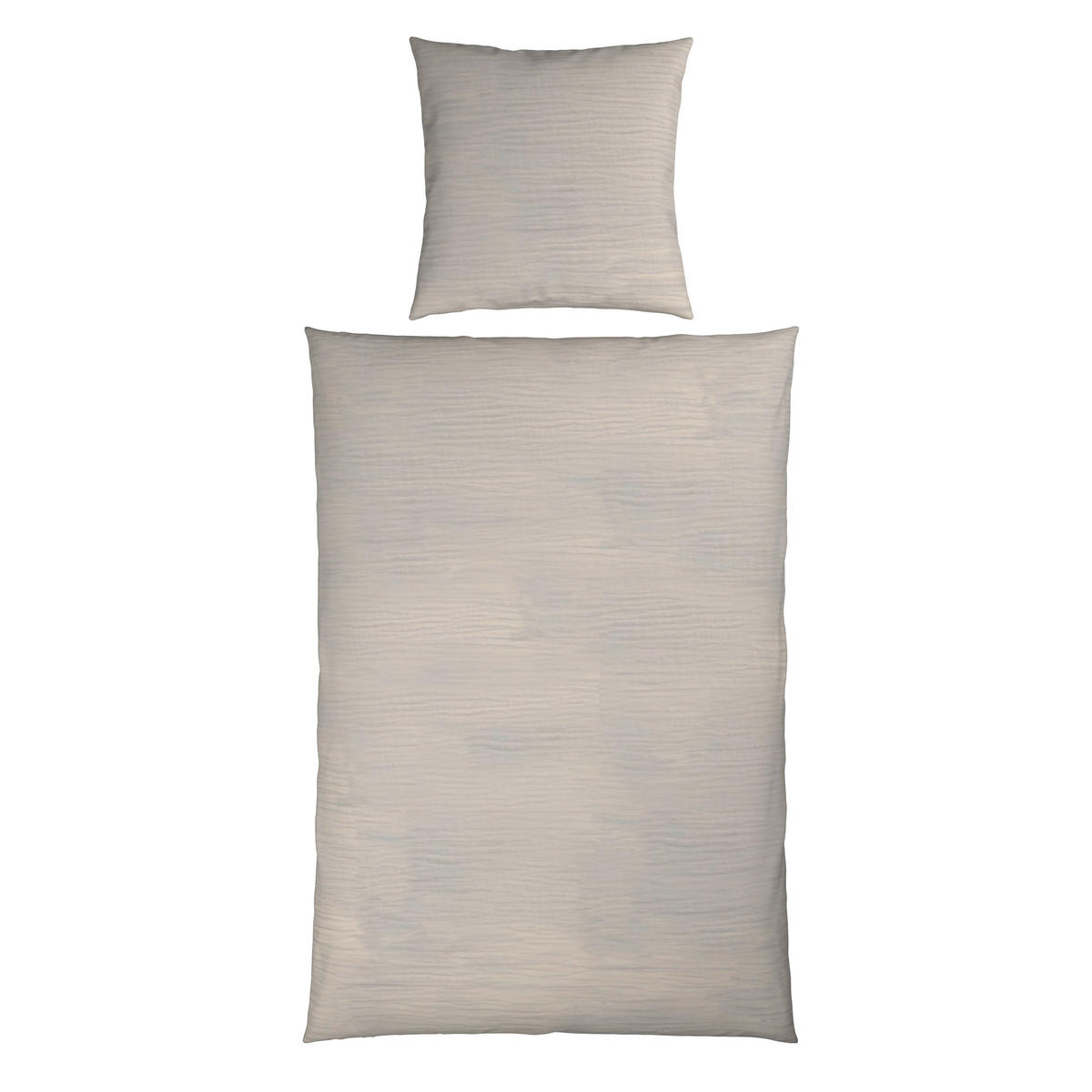 BETTWÄSCHE Musselin 155/220 cm  - Creme, Textil (155/220cm) - Novel