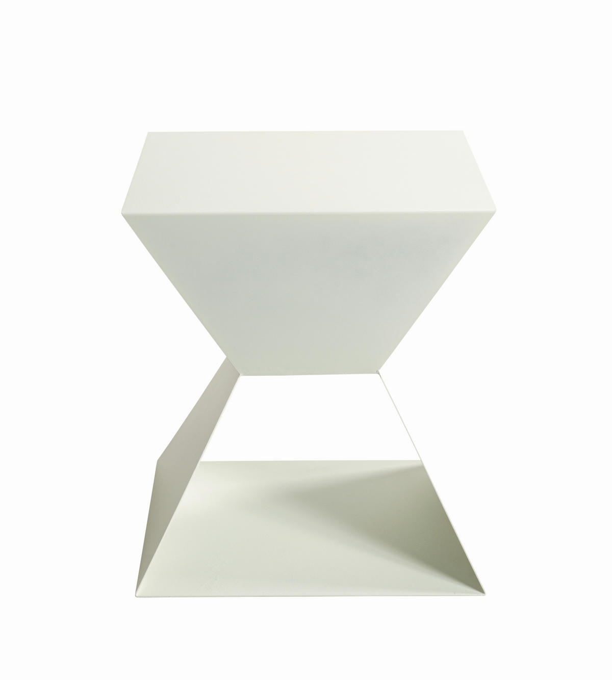 BEISTELLTISCH in Metall 40/40/45 cm  - Weiß, Design, Metall (40/40/45cm)