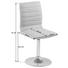 STUHL Webstoff Hellgrau - Chromfarben/Hellgrau, Design, Textil/Metall (42/91/55cm) - Carryhome