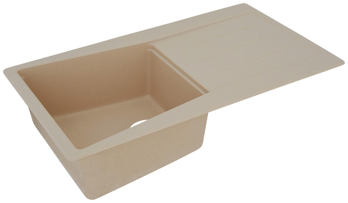 SPÜLE 1725SEATTLE86X50B  - Beige, Trend, Stein (86/20/50cm) - Respekta