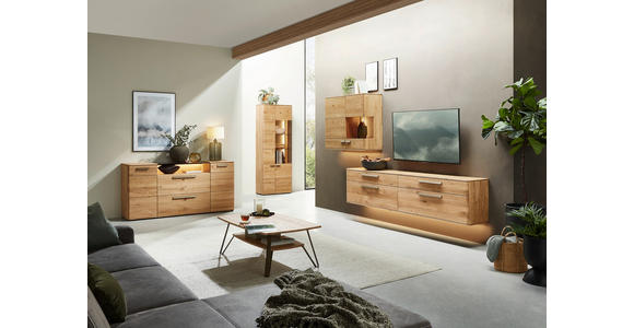 COUCHTISCH in Holz, Metall 120/70/42,6 cm  - Wildeiche/Bronzefarben, MODERN, Holz/Metall (120/70/42,6cm) - Valnatura