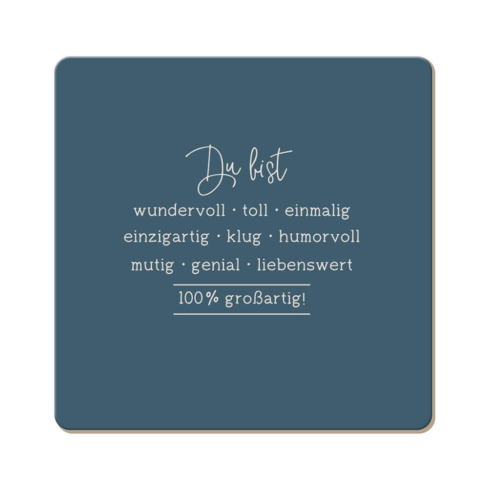 UNTERSETZER Holzwerkstoff  - Basics, Holzwerkstoff (9,5/9,5cm)