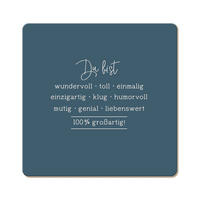 UNTERSETZER Holzwerkstoff  - Basics, Holzwerkstoff (9,5/9,5cm)