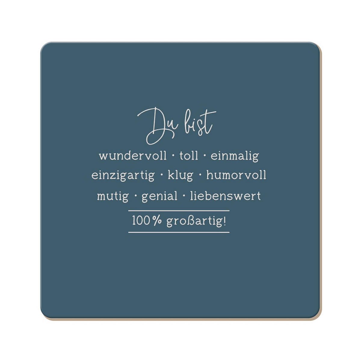 UNTERSETZER Holzwerkstoff  - Basics, Holzwerkstoff (9,5/9,5cm)