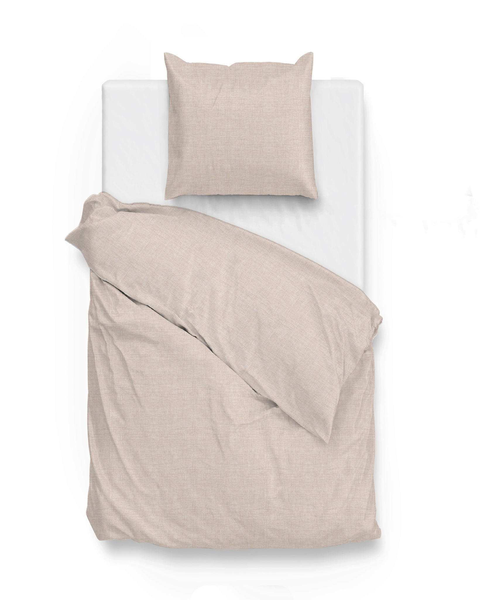 BETTWÄSCHE Lino Renforcé 155/220 cm  - Beige, Basics, Textil (155/220cm)
