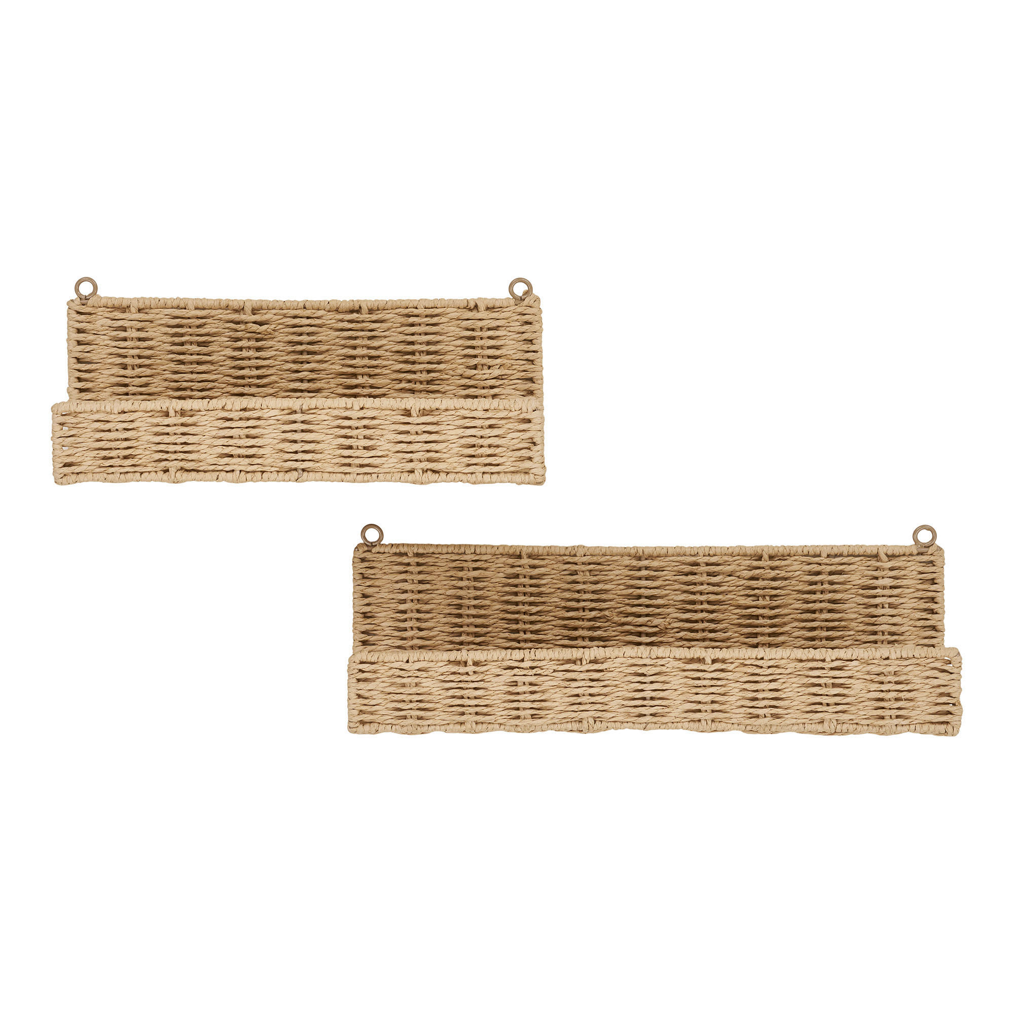VÄGGHYLLPLAN  - ljusbrun, Design, metall/papper