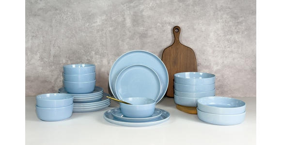 KOMBISERVICE Blau Colori blu 24-teilig 6 Personen  - Blau, Trend, Keramik - Novel
