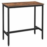 BARTISCH in Metall, Holzwerkstoff 100/40/90 cm   - Schwarz/Braun, Trend, Holzwerkstoff/Metall (100/40/90cm) - Boxxx