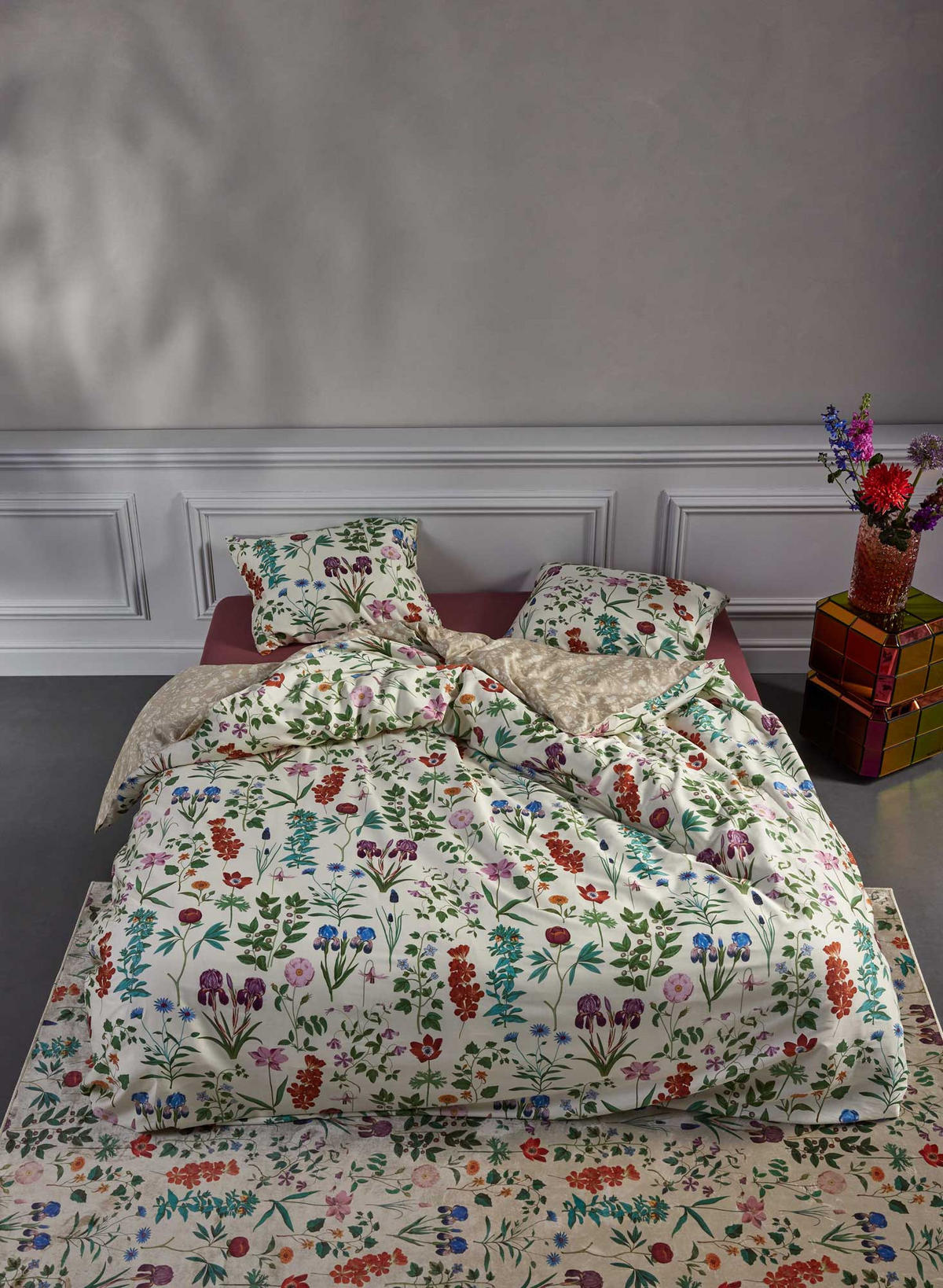 POSTELJNINA MARIGOLD 135/200 cm peščene barve  - peščene barve, Konvencionalno, tekstil (135/200cm) - Essenza